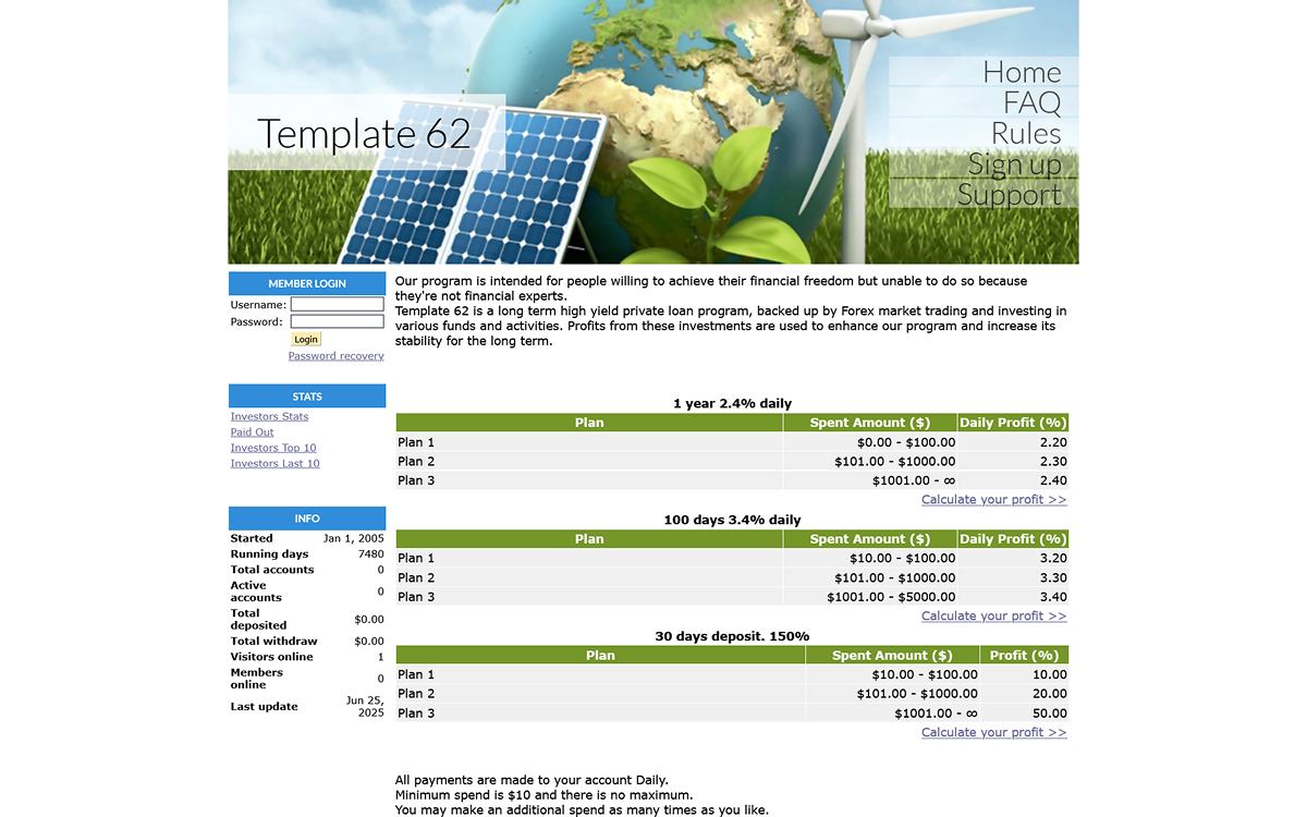 Template 62 for GoldCoders
